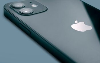 Back of a black iPhone